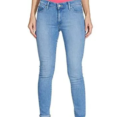 Stylish fashionable denim jeans pants for ladies